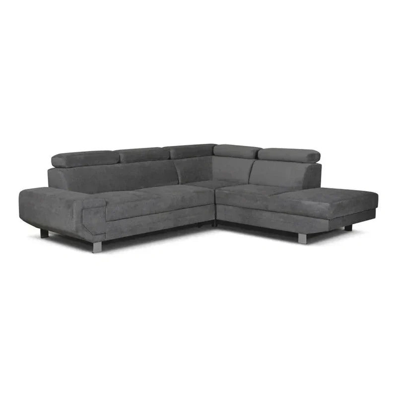 MNS Artic Left Hand Facing Corner Sofa Bed With Storage Box - Grey