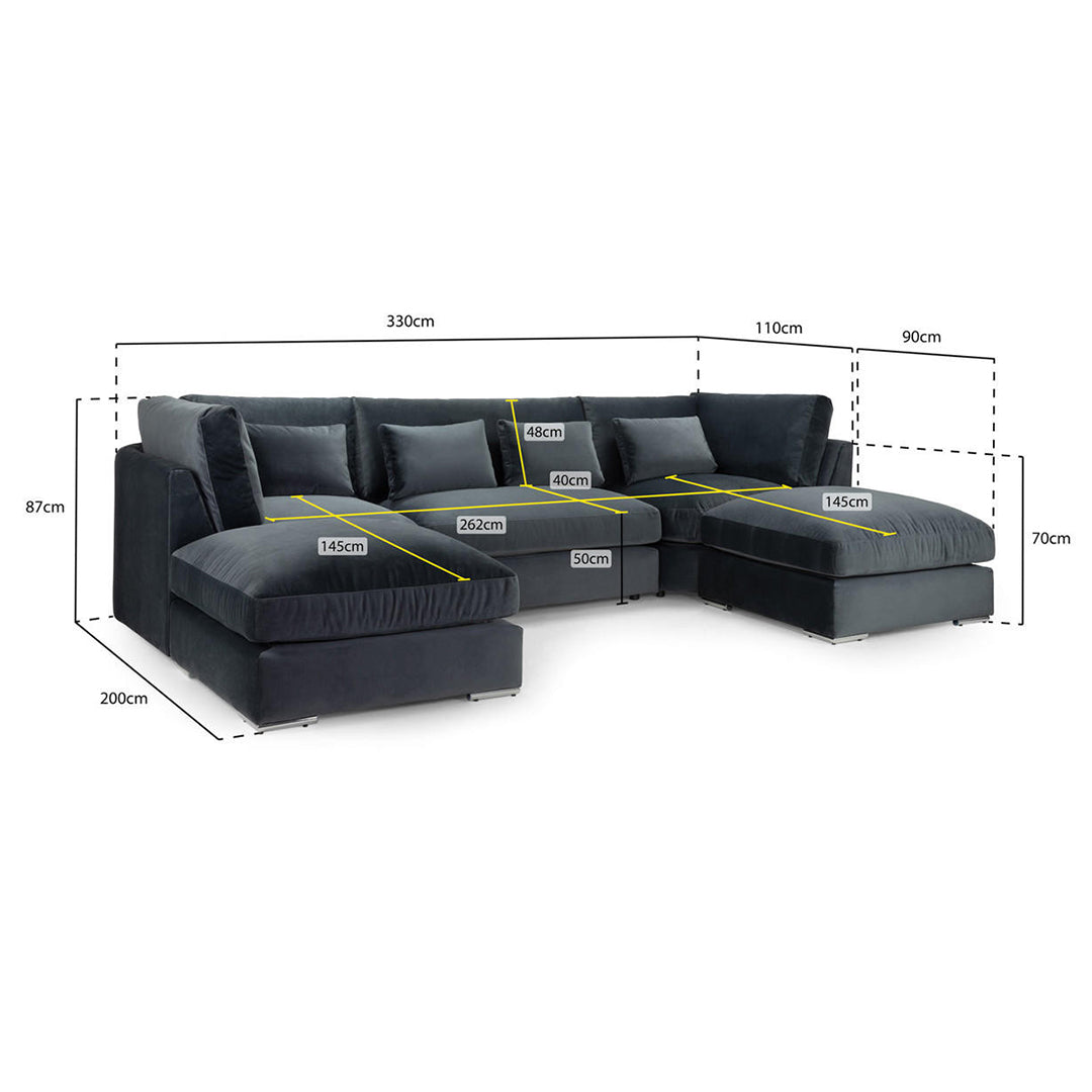 Balgravia U Shape Sofa High Back