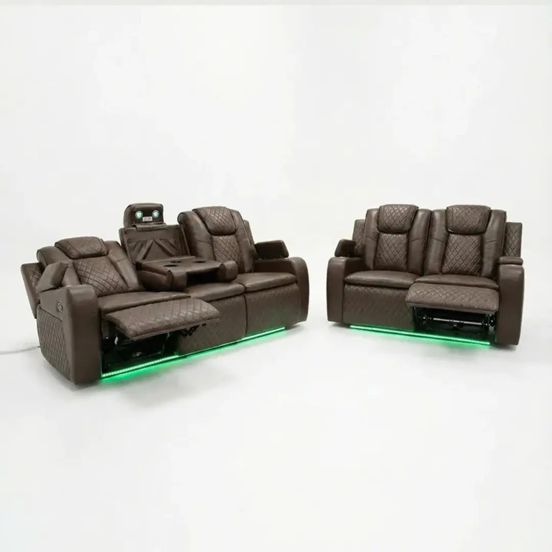 Colorado Smart Leather Electric Recliner Sofa Set 3+2 Seater