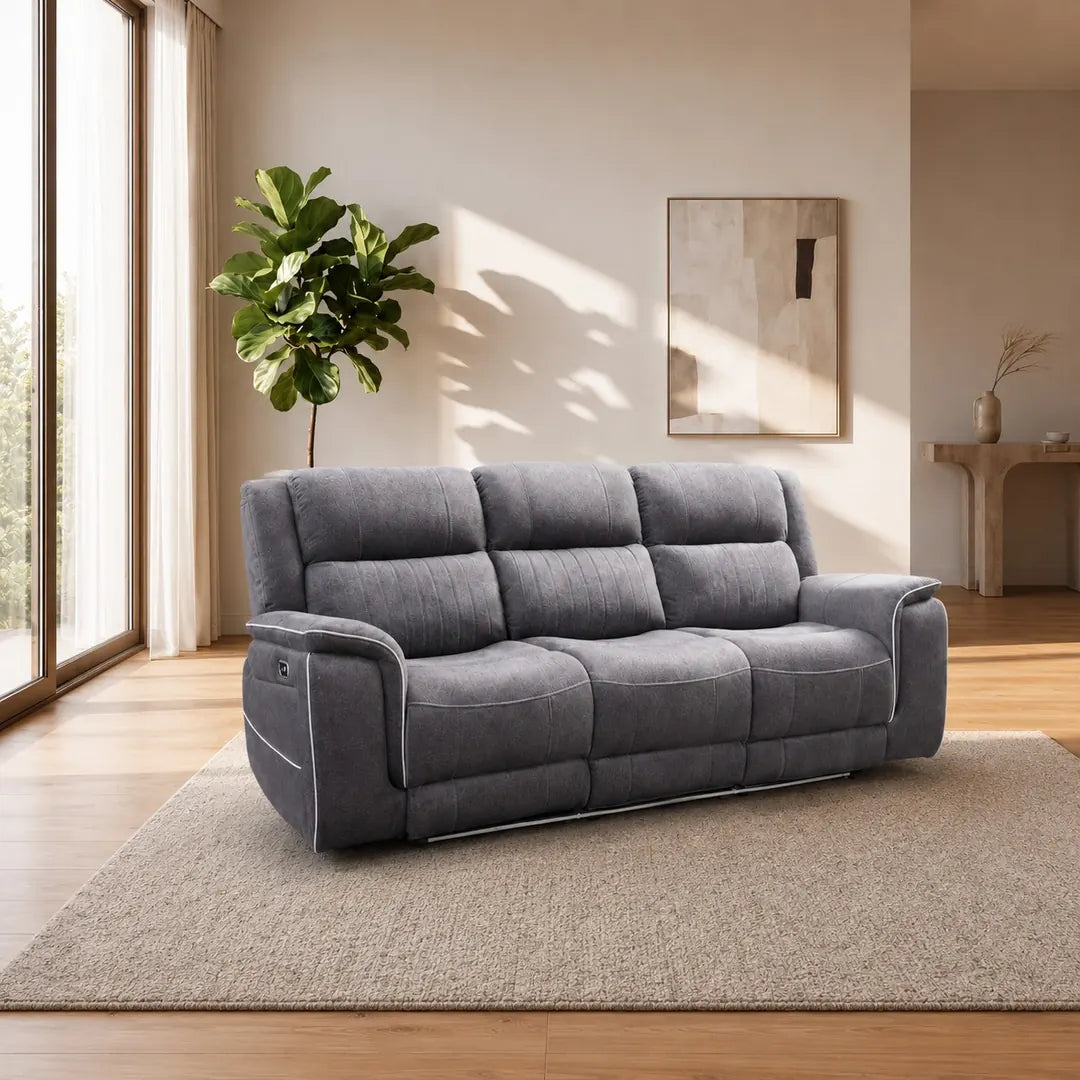 Hannah 3+2 Seater Sofa  Micro Fibre Fabric With Speakers