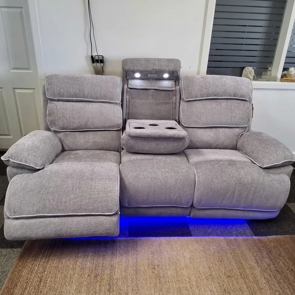 Lakeland Music 3+2 Electric Recliner Sofa Set Usb-C