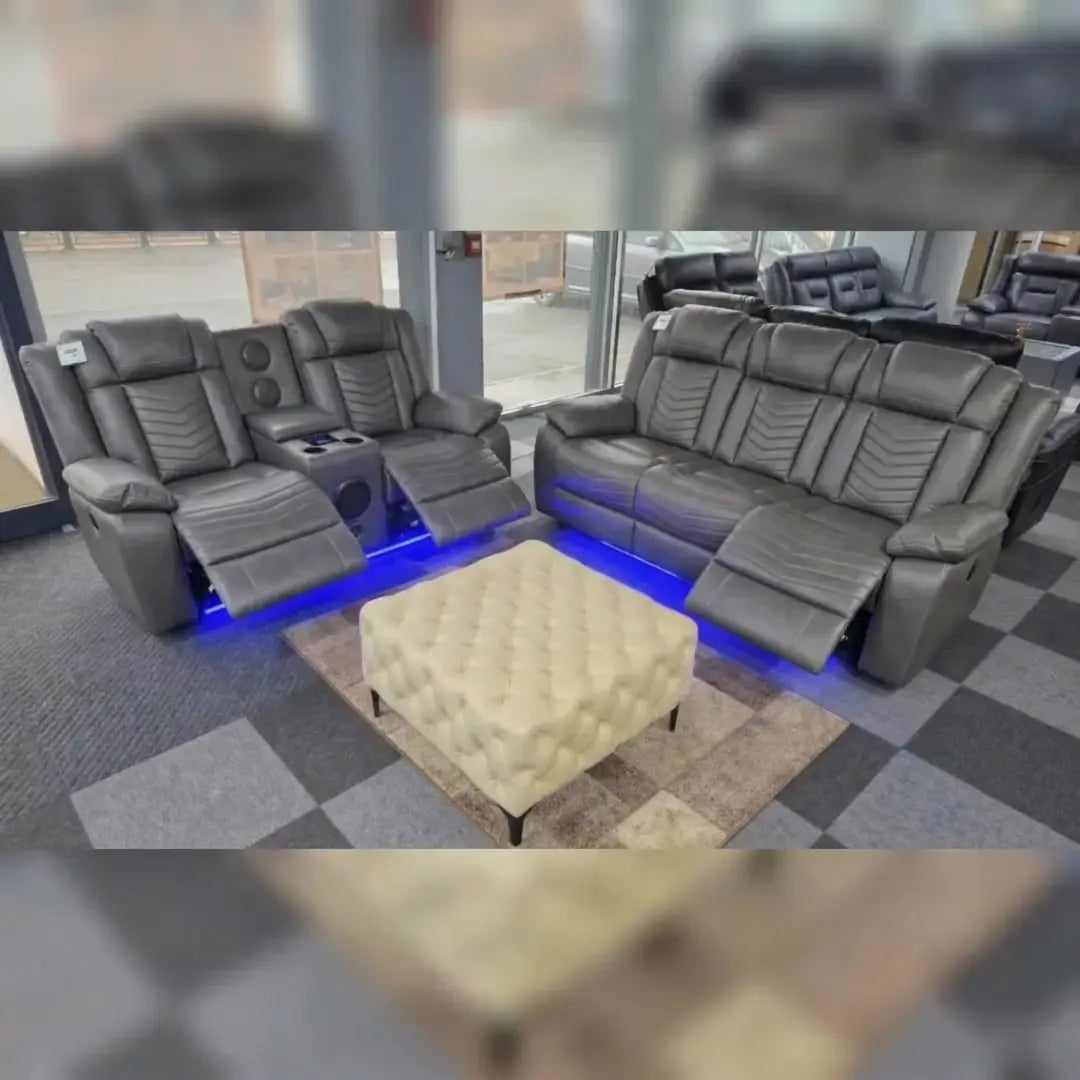 Michigan Leather Electric Recliner Sofa Set (3+2 Seater)
