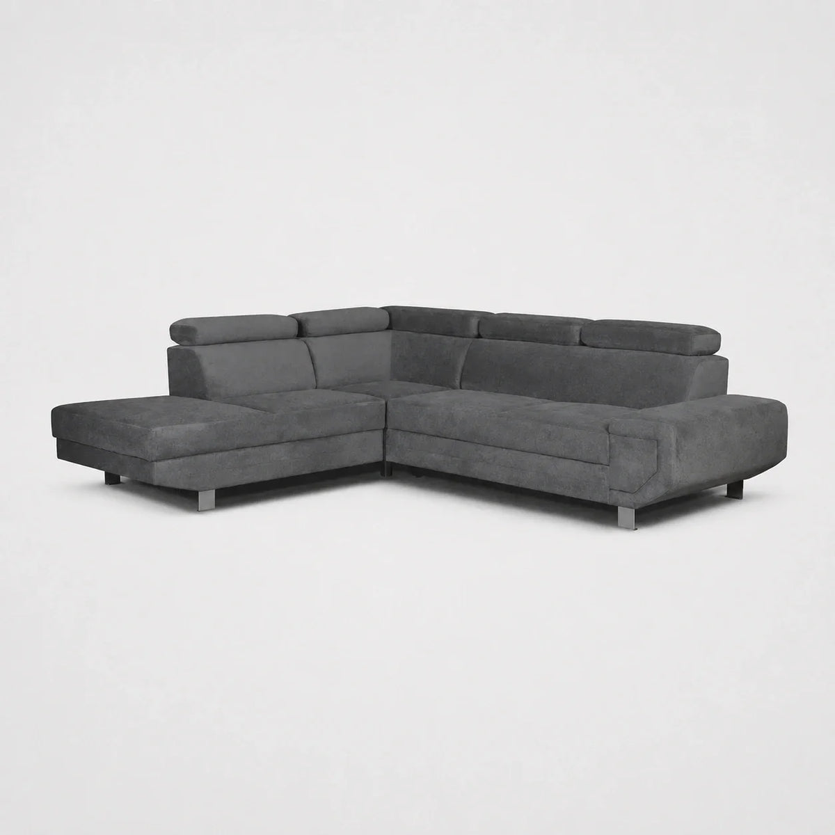 MNS Artic Left Hand Facing Corner Sofa Bed With Storage Box - Grey