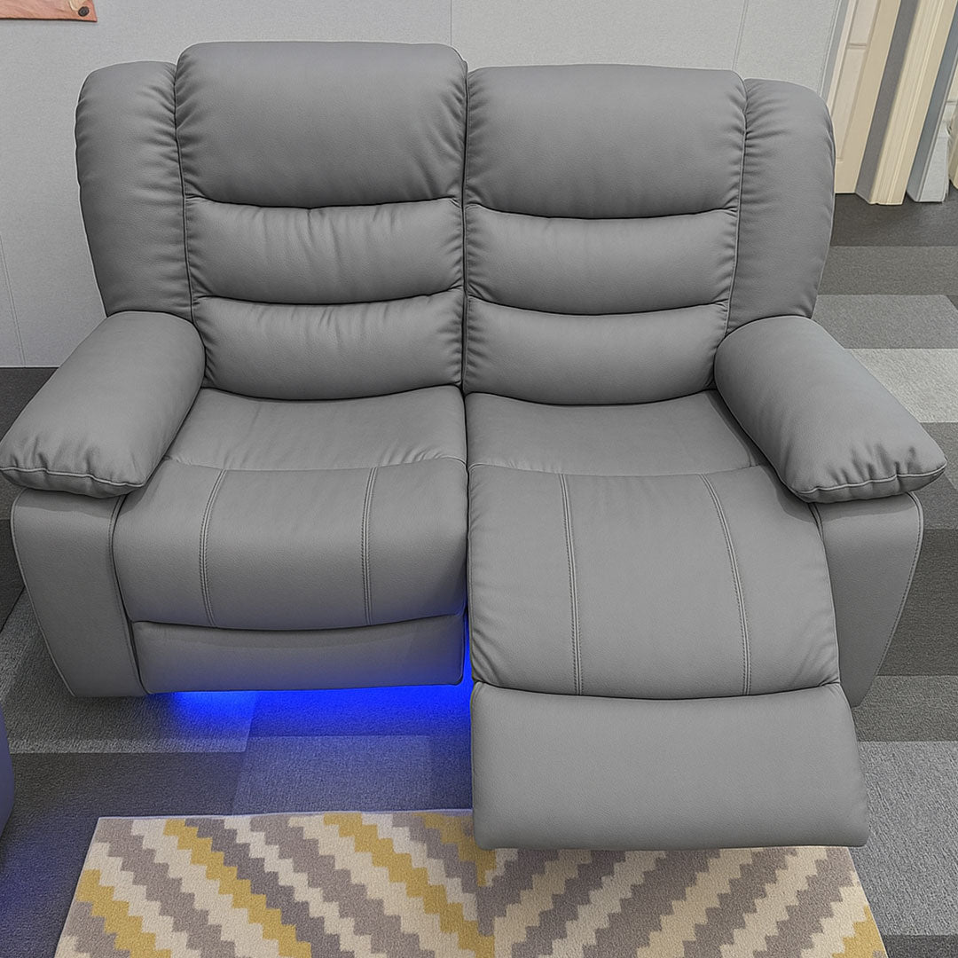 Roma Leather Electric Recliner Sofa 3+2 Seater with USB, LED and Cupholders