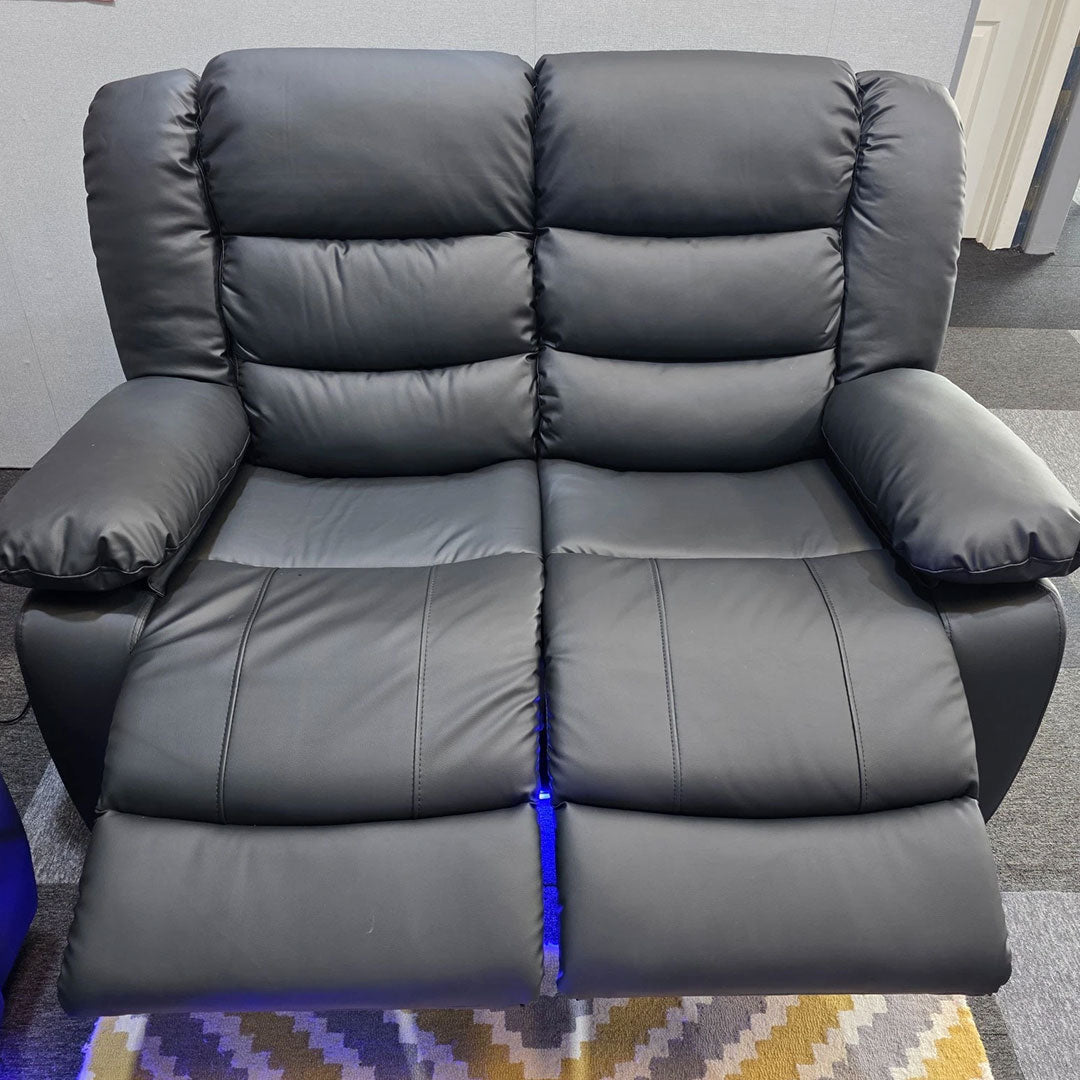 Roma Leather Electric Recliner Sofa 3+2 Seater with USB, LED and Cupholders