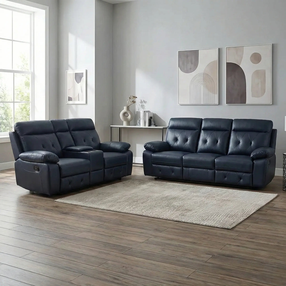Prada Leather Recliner Sofa 3+2 Seater