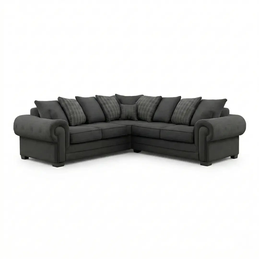 Verona Corner Sofa – 5 Seater Scatter Back Fabric Sofa